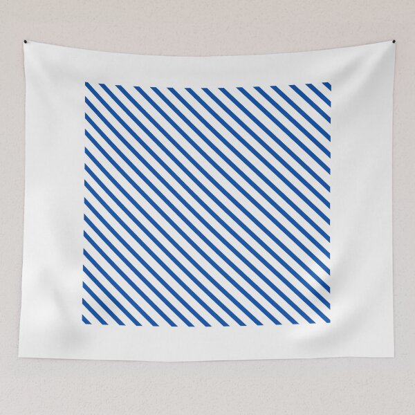 Item preview, Classic Diagonal Stripe | Blue and White designed and sold by WordsToArt.
