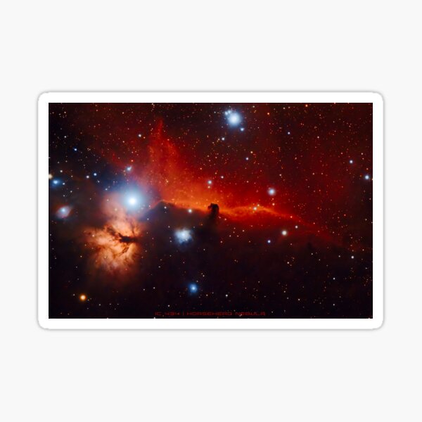 Item preview, IC 434, the Horsehead Nebula & NGC 2024, the Flame Nebula designed and sold by Clayhaus.