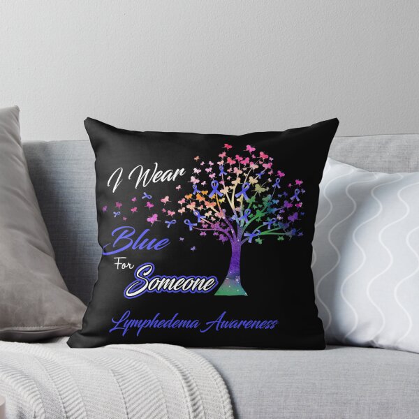 Item preview, Ribbon Tree I Wear Blue For Someone Lymphedema Awareness designed and sold by Tadmab.