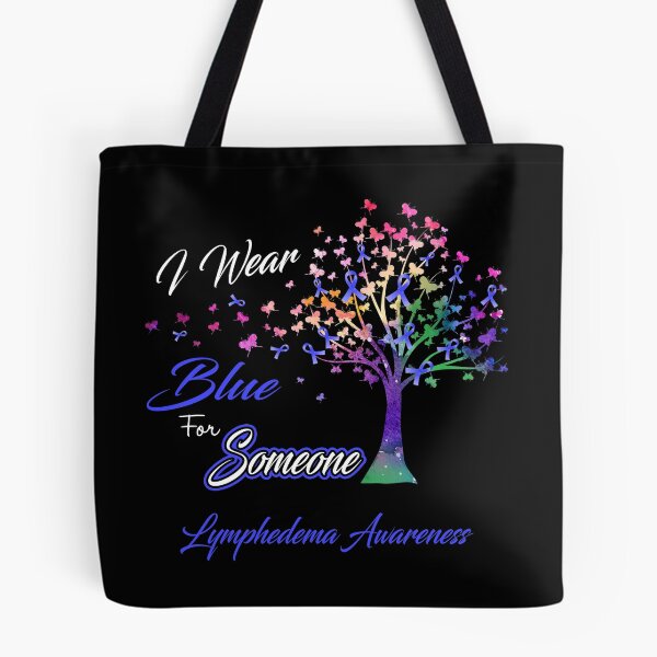Item preview, Ribbon Tree I Wear Blue For Someone Lymphedema Awareness designed and sold by Tadmab.