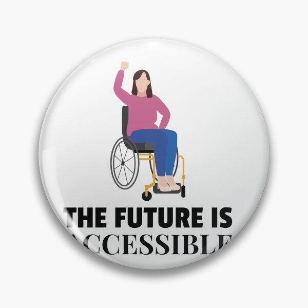 Item preview, THE FUTURE IS ACCESSIBLE  STICKER designed and sold by DiscoVibes.
