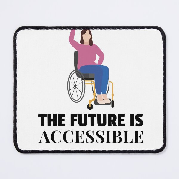 Item preview, THE FUTURE IS ACCESSIBLE STICKER designed and sold by DiscoVibes.