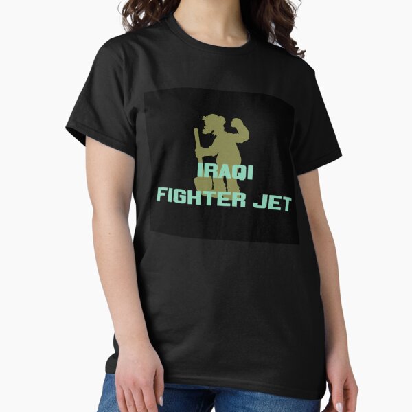 IRAQI FIGHTER JET (black background) Classic T-Shirt