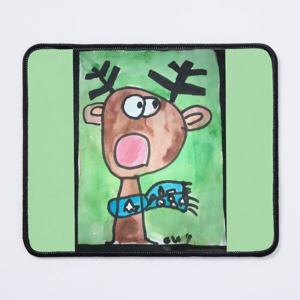 Item preview, Screaming reindeer christmas design designed and sold by LisetteBaron.
