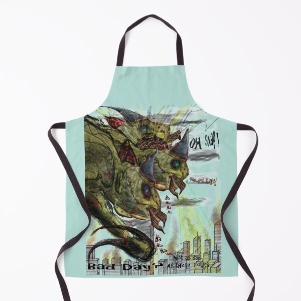Item preview, Three Headed Bird Cyborg Monster Attacking a City with Fire and Lasers designed and sold by Followthedon.