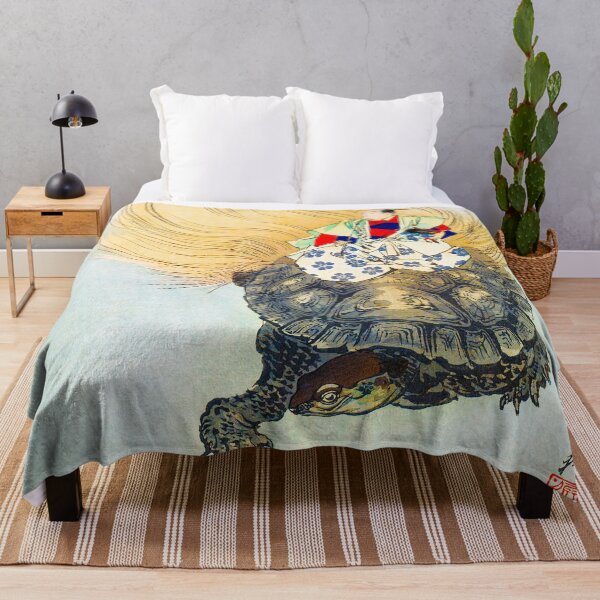 Item preview, Japanese Artwork Traditional Japanese Art Minogame Turtle designed and sold by DoubleOnTondra.