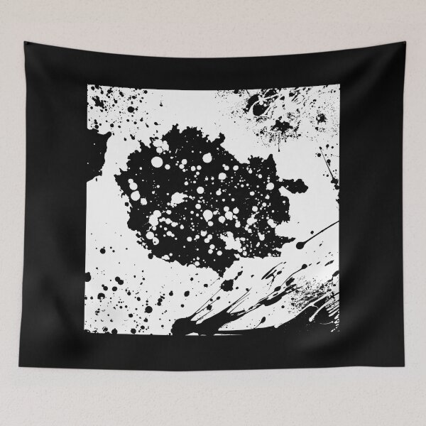 Item preview, Black and White Paint Splatter | Design designed and sold by WordsToArt.