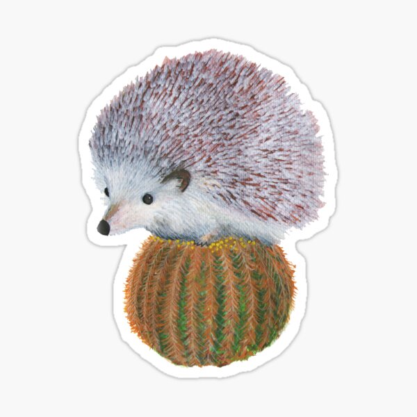 Item preview,  Hedgehog in high quality, hand-drawn illustration designed and sold by lluviascendente.