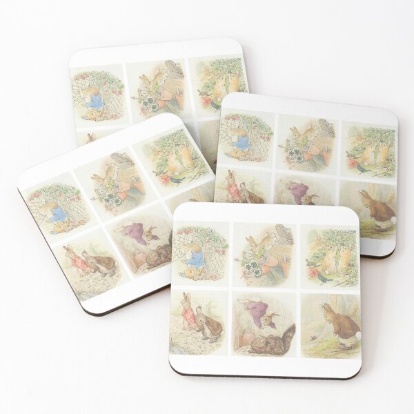 Artikelvorschau, Beatrix Potter Peter Rabbit und Benjamin Bunny Sticker Pack entworfen und verkauft von Pinkmagenta.