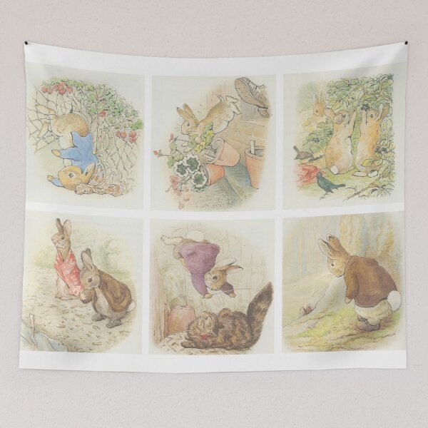 Artikelvorschau, Beatrix Potter Peter Rabbit und Benjamin Bunny Sticker Pack entworfen und verkauft von Pinkmagenta.