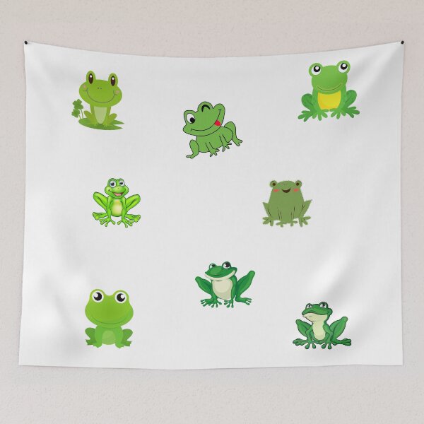 Item preview, Cute Funny Green Frogs Collection designed and sold by silviaol.