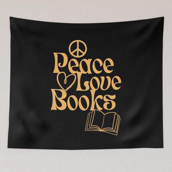 Item preview, Peace Love Books Simple Modern Design designed and sold by EarthArtDesigns.