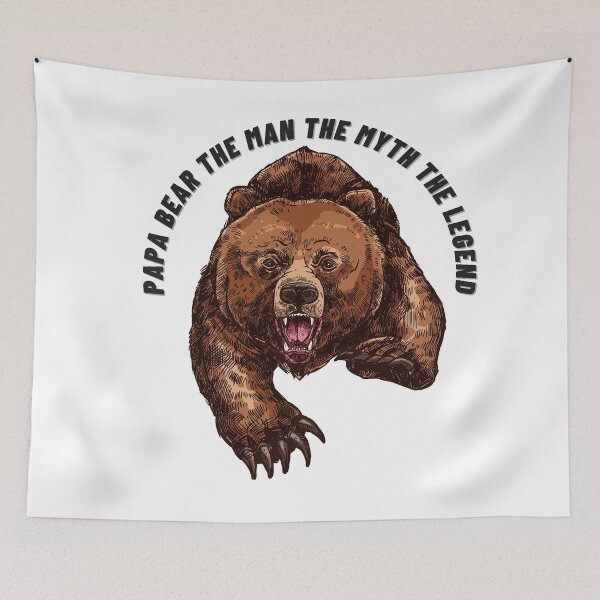 Item preview, papa Bear The Man The Myth The Legend  designed and sold by Alexa5454.
