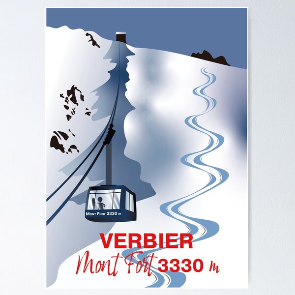 Verbier Mont Fort 3330m Switzerland Poster