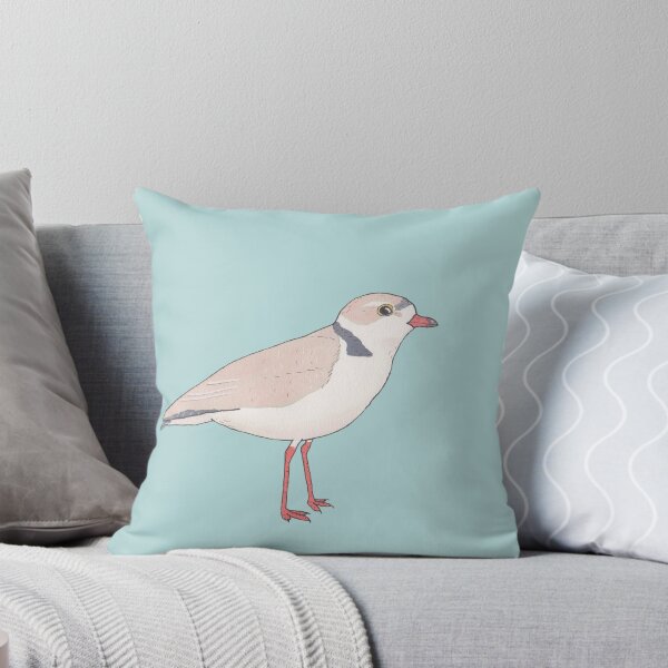 Item preview, Piping Plover bird species watercolor art designed and sold by TheWaterBirds.