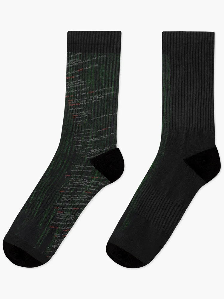 Thumbnail 1 of 5, Socks, Linux kernel code designed and sold by mandelbrotset.