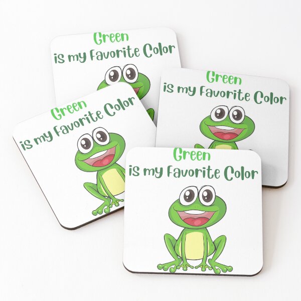 Item preview, Green is My Favorite Color Cute Funny Green Frog designed and sold by silviaol.