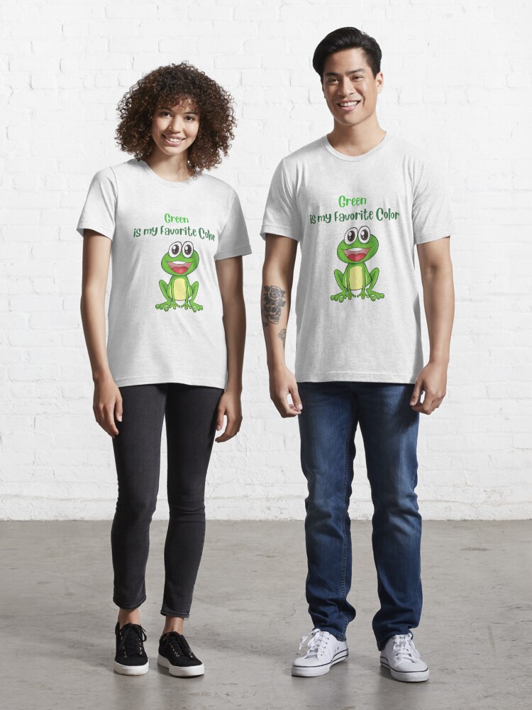 Cute Green Frog Crew Neck T-Shirt