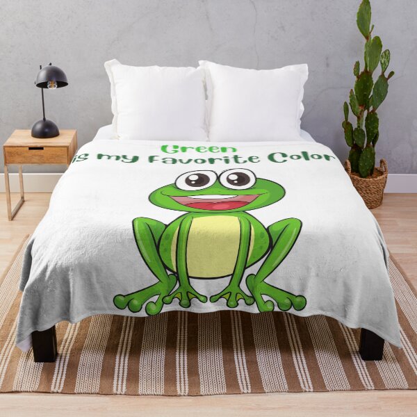 Item preview, Green is My Favorite Color Cute Funny Green Frog designed and sold by silviaol.