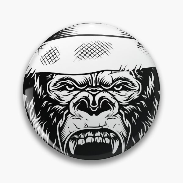 Item preview, Gorilla head in black designed and sold by PherppaXz.