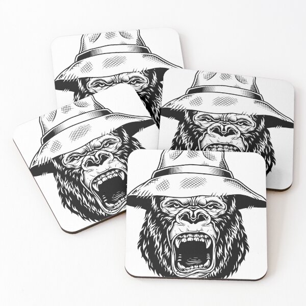 Item preview, Gorilla head in black designed and sold by PherppaXz.