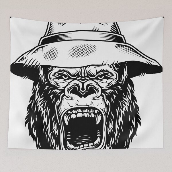 Item preview, Gorilla head in black designed and sold by PherppaXz.