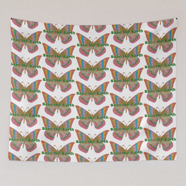 Item preview, Save the earth butterfly  designed and sold by goodvibstickers.
