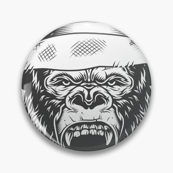 Item preview, Gorilla head in gray designed and sold by PherppaXz.