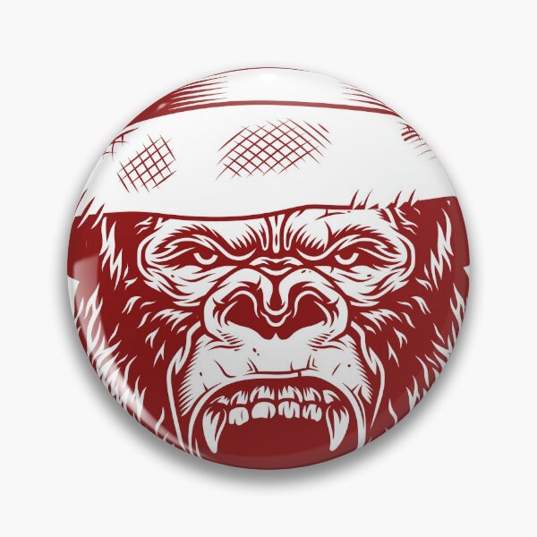 Item preview, Gorilla head in red designed and sold by PherppaXz.