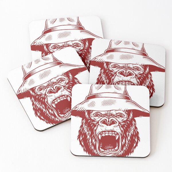 Item preview, Gorilla head in red designed and sold by PherppaXz.
