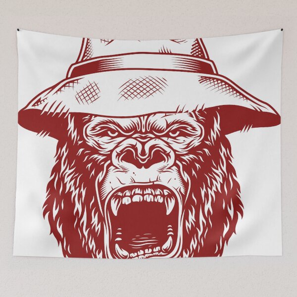 Item preview, Gorilla head in red designed and sold by PherppaXz.
