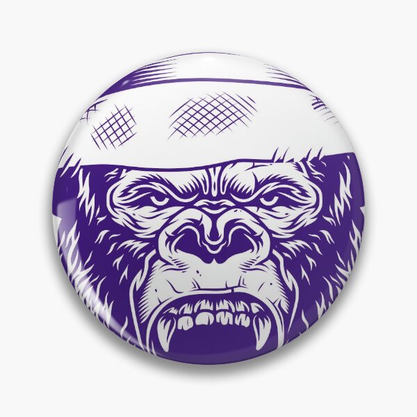 Item preview, Gorilla head in blue designed and sold by PherppaXz.