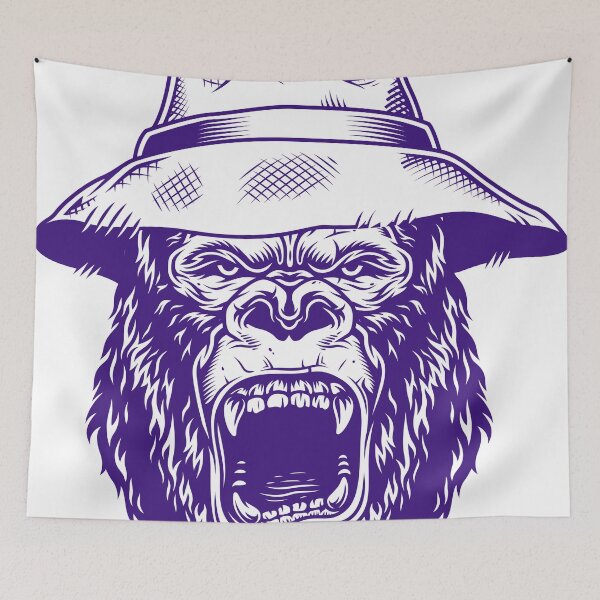 Item preview, Gorilla head in blue designed and sold by PherppaXz.