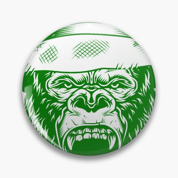 Item preview, Gorilla head in green designed and sold by PherppaXz.
