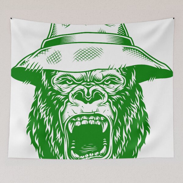 Item preview, Gorilla head in green designed and sold by PherppaXz.