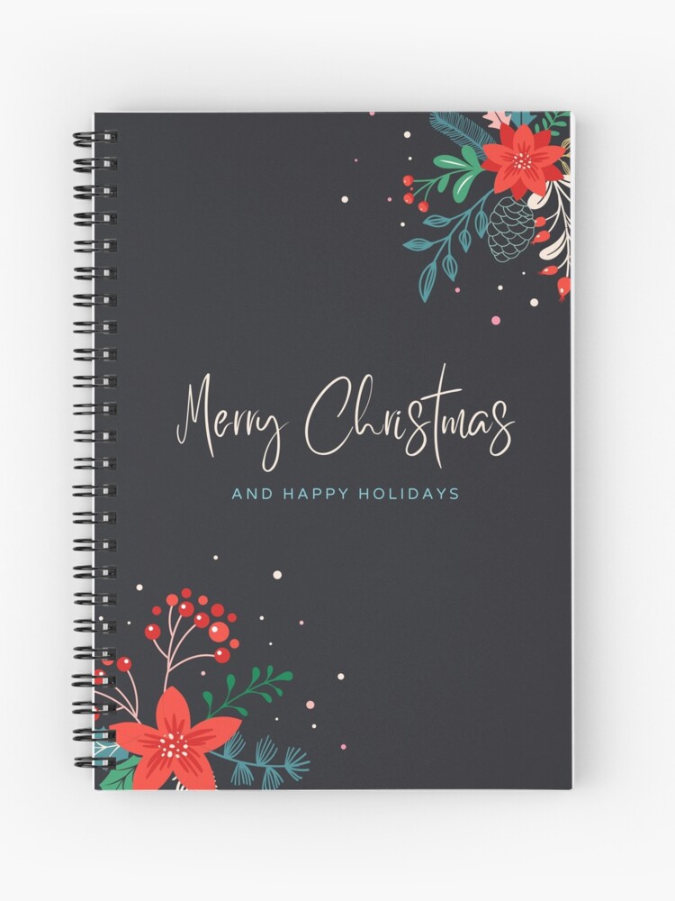 Thumbnail 1 of 3, Journal, Merry Christmas and Happy Holidays designed and sold by DesignsbyEH.