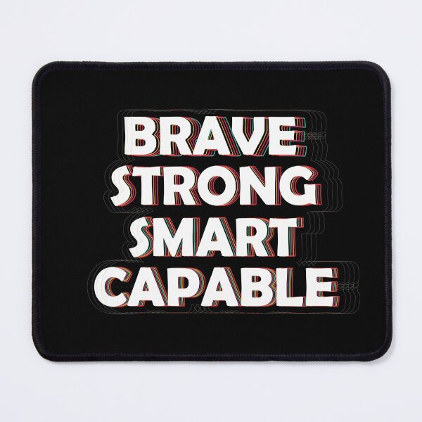 Item preview, Brave Strong Smart Capable: thanksgiving,wedding,event,christmas,santa,faith,motivation quotes. designed and sold by comeonyassine21.