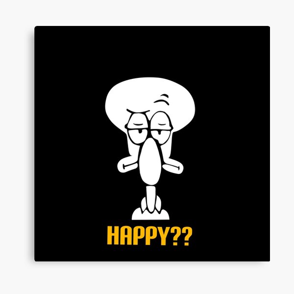 Squidward meme Canvas Print