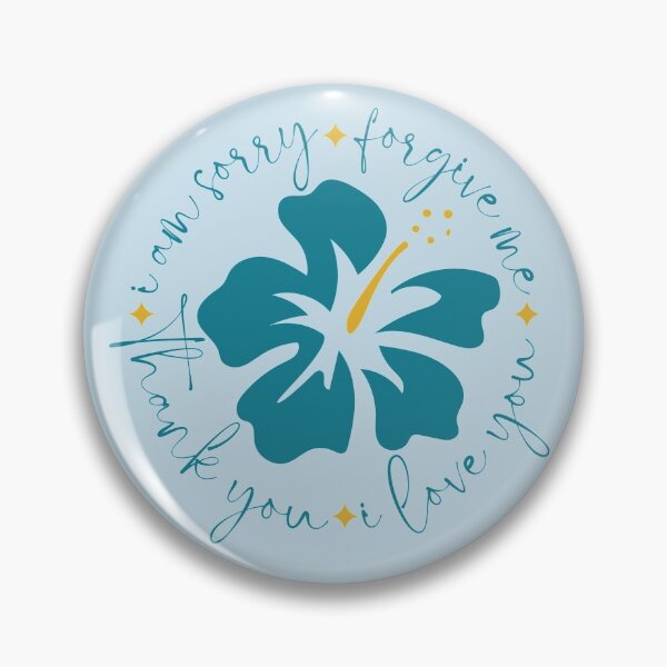 Item preview, HOOPONOPONO PRAYER WITH TEAL FLOWER (FORGIVENESS PRAYER) designed and sold by Mercurial Merkaba.
