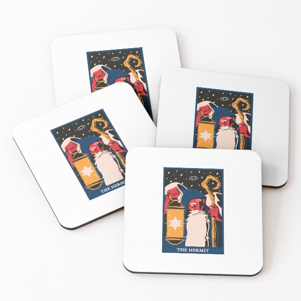 Item preview, The Hermit Tarot Card, funny hermit designed and sold by aydidi.