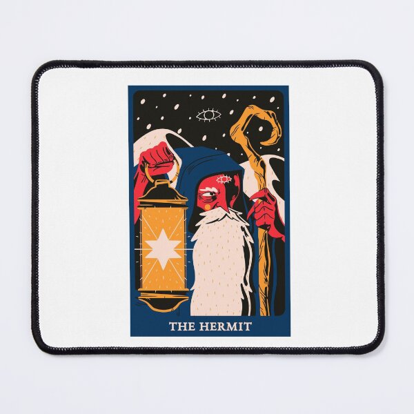 Item preview, The Hermit Tarot Card, funny hermit designed and sold by aydidi.
