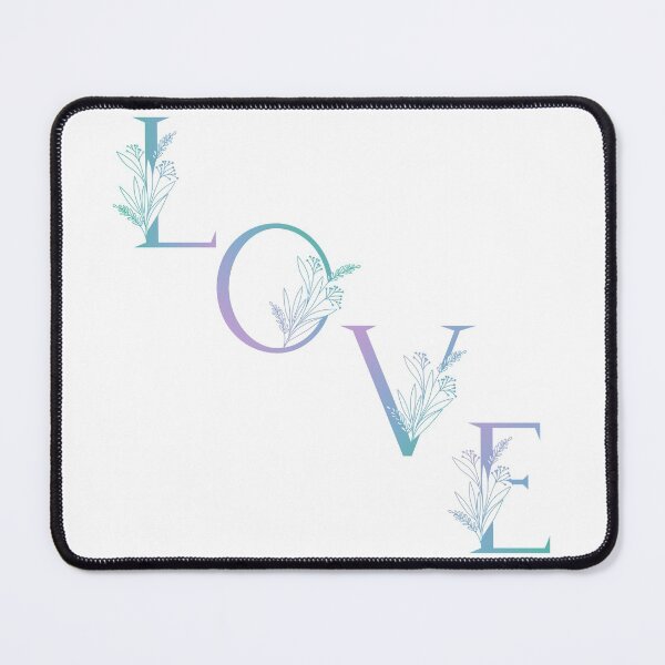 Item preview, Love Floral Letters. Green, Purple, Blue Love Spelling Letters designed and sold by silviaol.
