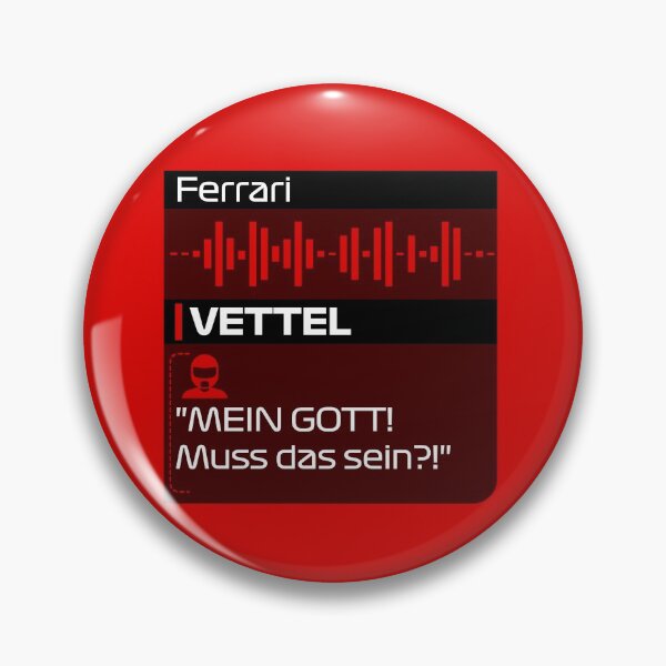 Artikelvorschau, Vettel ist Mein Gott - F1 Team Radio Zitat entworfen und verkauft von StickItOnPole.