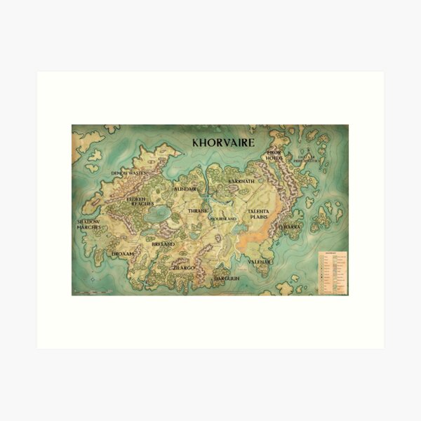 Item preview, Eberron Map of Khorvaire for Dungeons and Dragons D&D designed and sold by DGthenew1D.