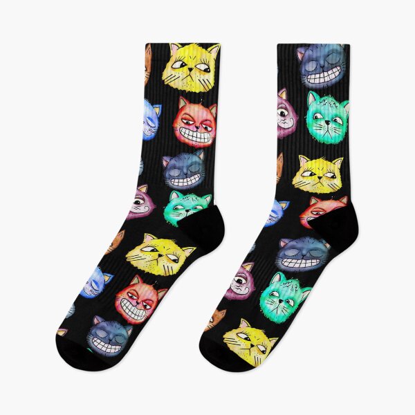 Item preview, Funny Watercolor Cute Cat Face Doodles designed and sold by Prawny.