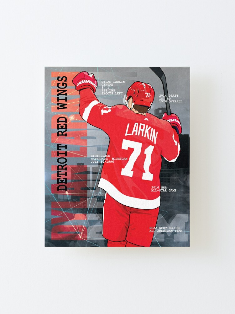Alternate view of Detroit Hockey - Dylan Larkin Mounted Print