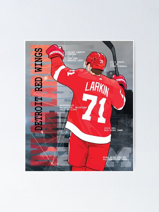 Thumbnail 1 of 3, Poster, Detroit Hockey - Dylan Larkin designed and sold by carlstad.