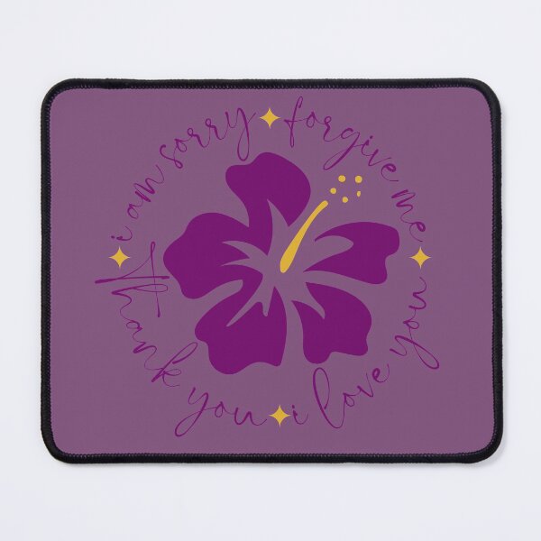 Item preview, HOOPONOPONO PRAYER WITH PURPLE FLOWER (FORGIVENESS PRAYER) designed and sold by Mercurial Merkaba.
