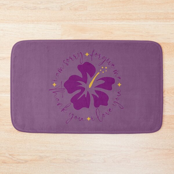 Item preview, HOOPONOPONO PRAYER WITH PURPLE FLOWER (FORGIVENESS PRAYER) designed and sold by Mercurial Merkaba.