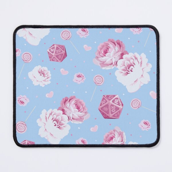 Item preview, floral dice designed and sold by Peachtreebones Illustration.